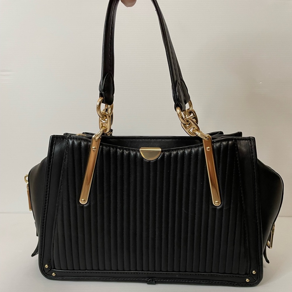 Coach Dreamer Quilted Satchel With Rivets Gem